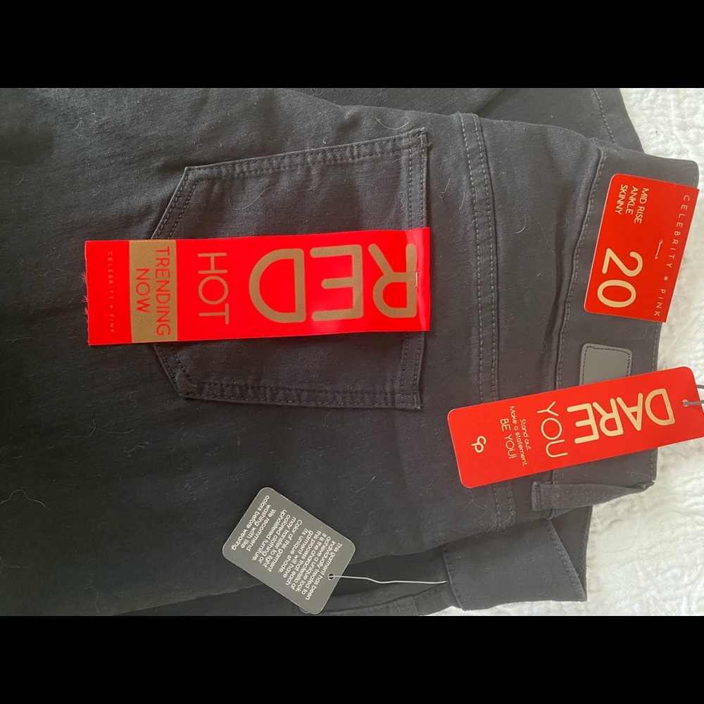 Celebrity Pink Black Skinny Jeans